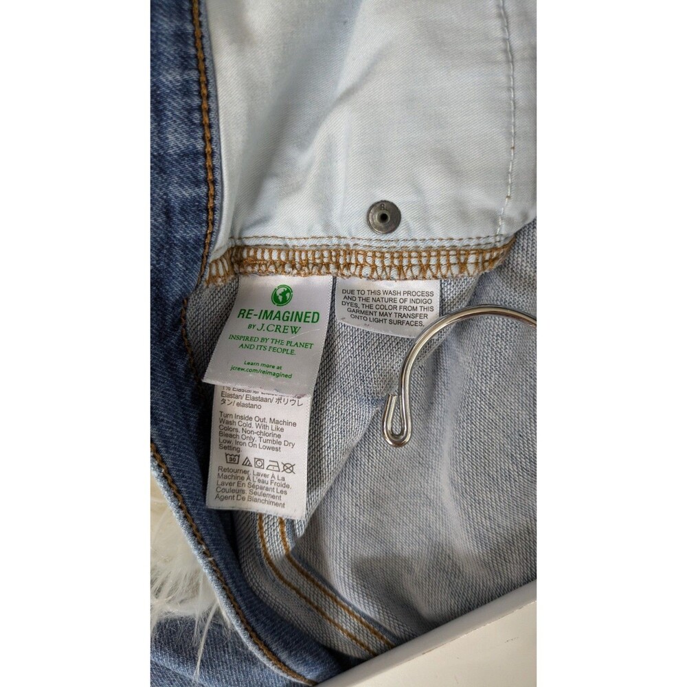J. Crew 10” High Rise Skinny Women’s Size 29 Stretch Blue Jeans - Picture 9 of 10